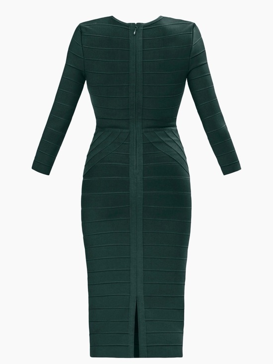 green bandage midi dress GREEN BANDAGE SLIP MIDI DRESS – Bella Galvan main image 0